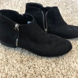 black ankle boots